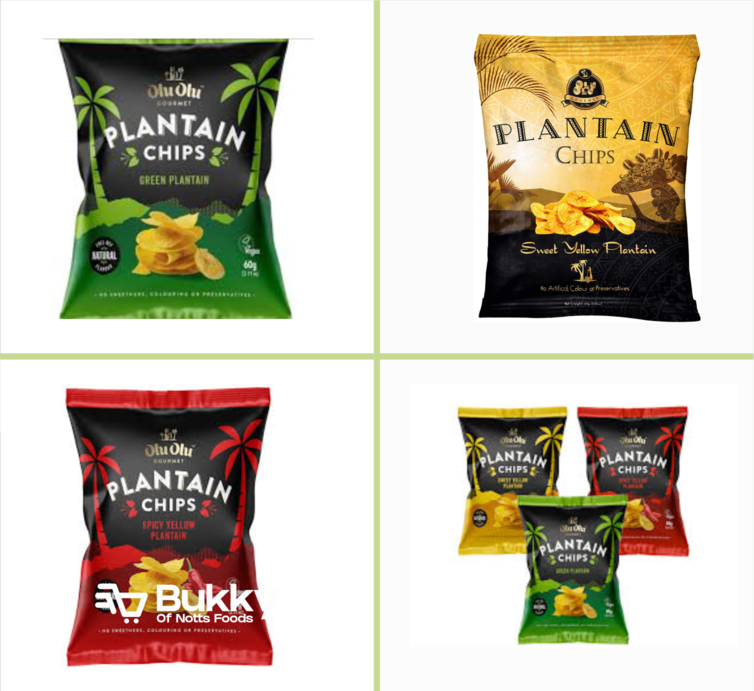 Olu Olu Plantain Chips Unripe (Green)